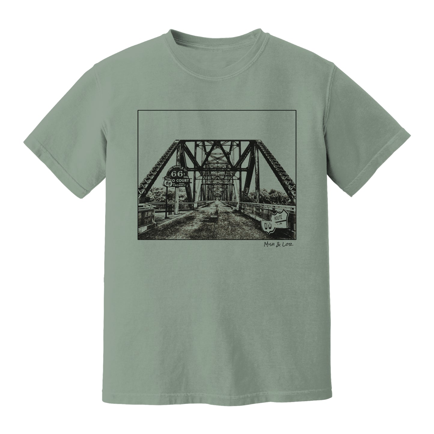 Old Route 66 Cotton Unisex T-shirt