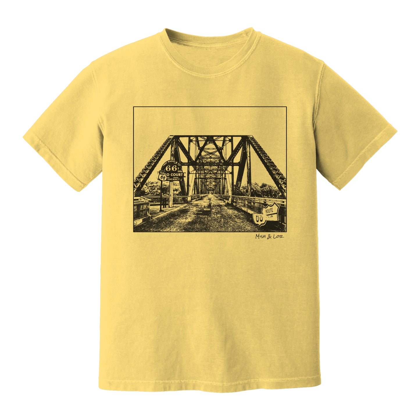 Old Route 66 Cotton Unisex T-shirt