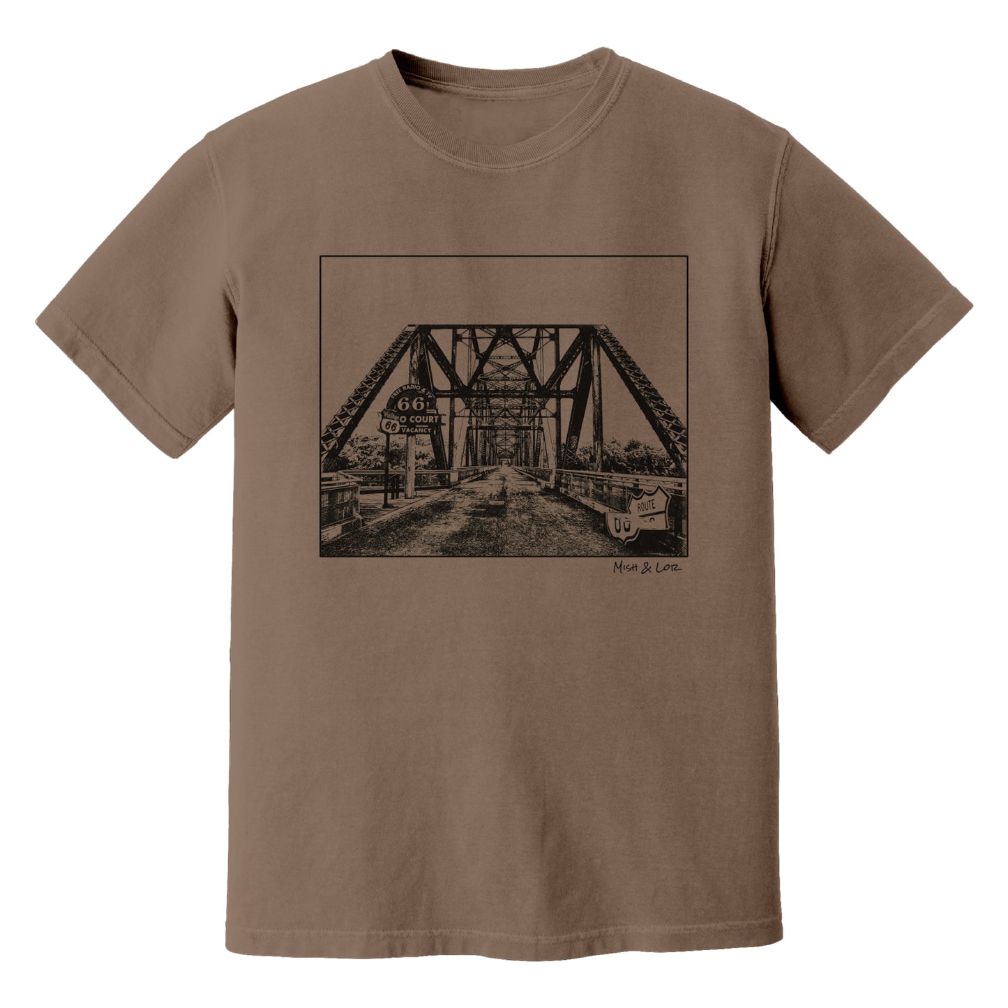 Old Route 66 Cotton Unisex T-shirt