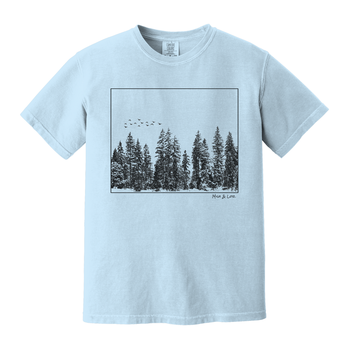 Flight Over Evergreens Unisex T-Shirt