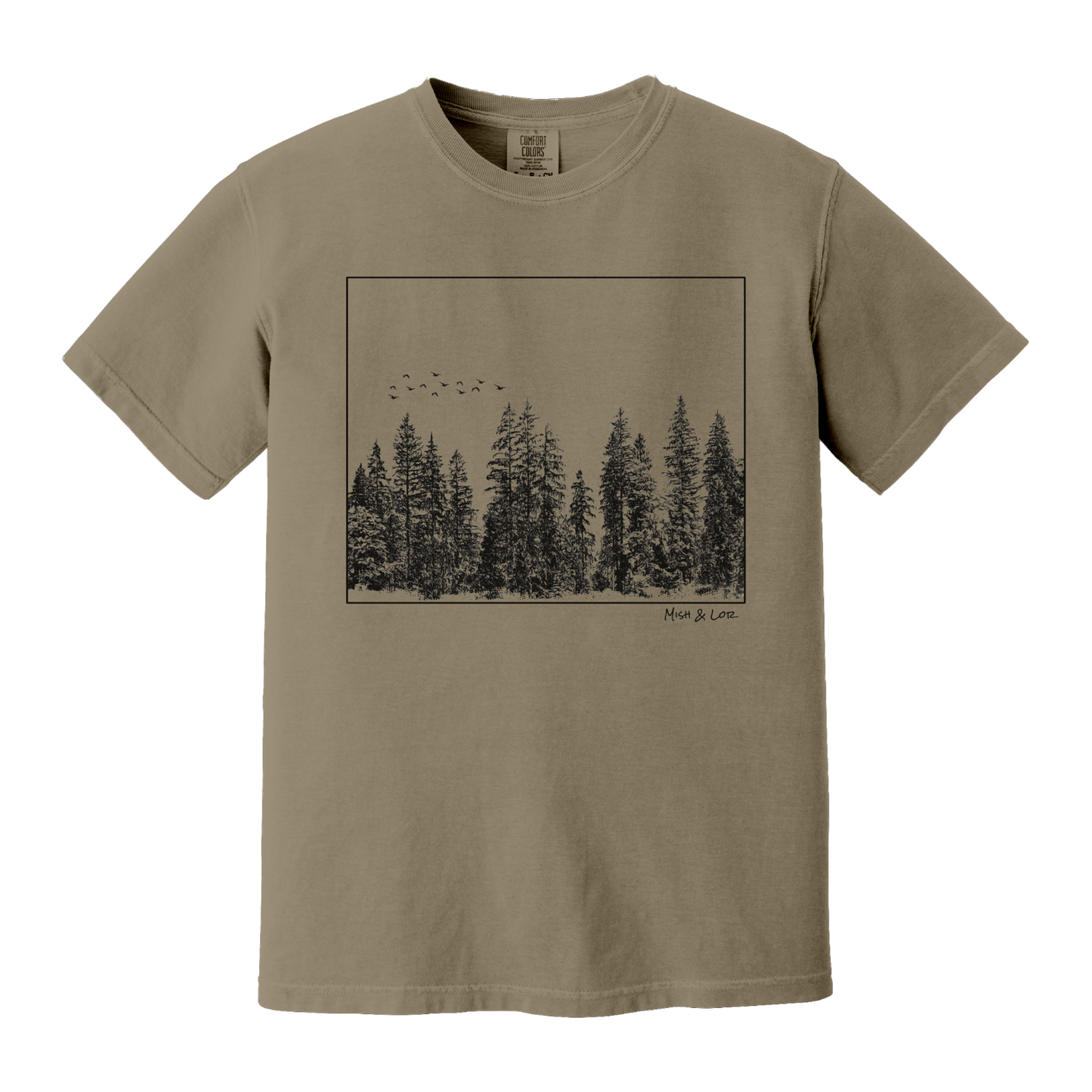 Flight Over Evergreens Unisex T-Shirt