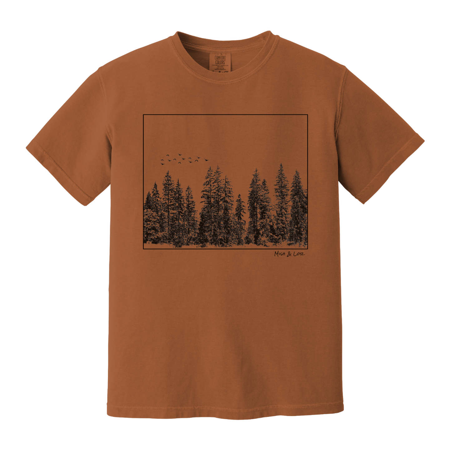 Flight Over Evergreens Unisex T-Shirt
