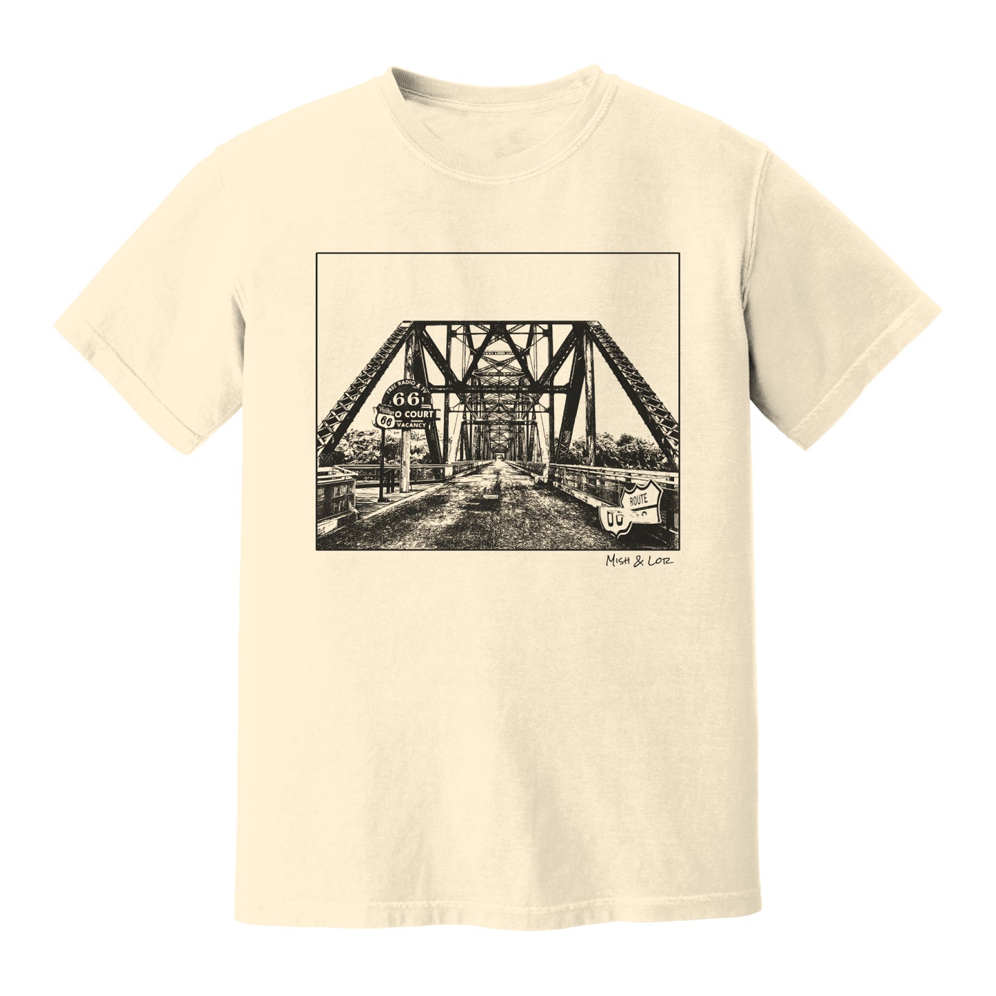 Old Route 66 Cotton Unisex T-shirt