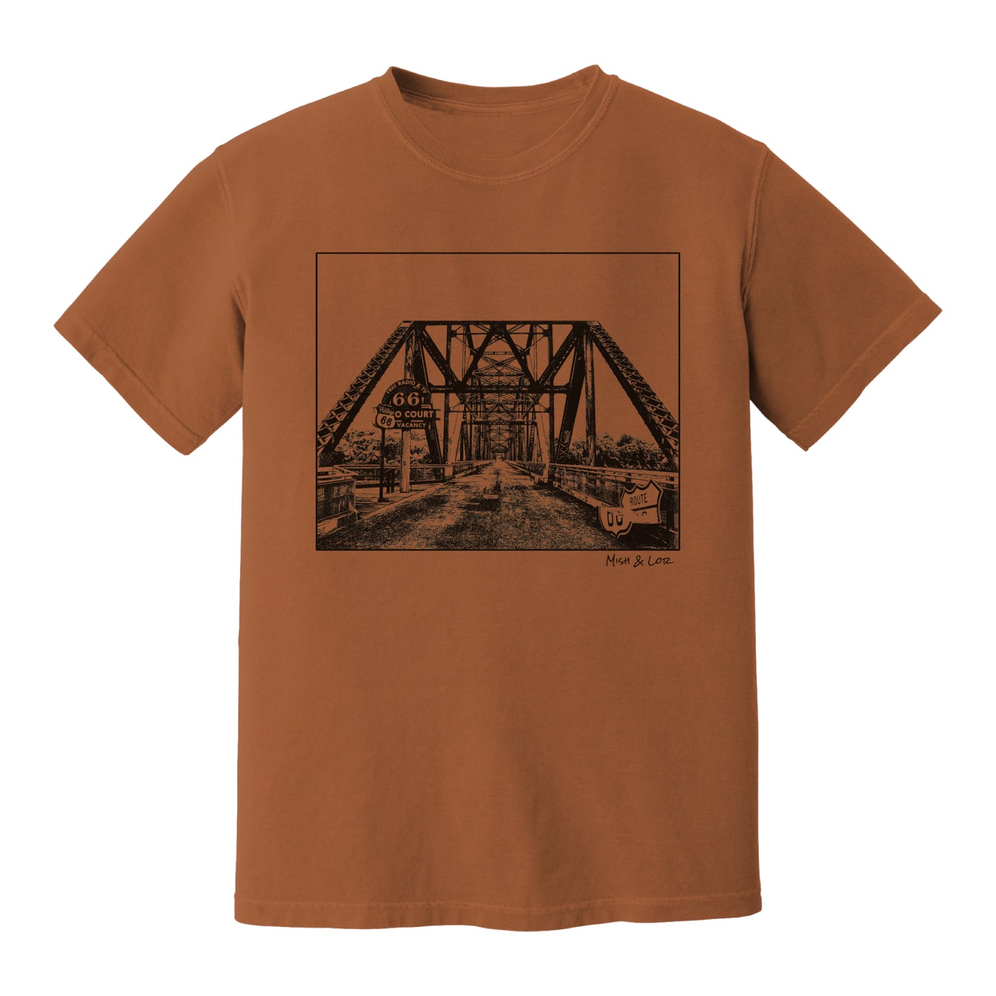 Old Route 66 Cotton Unisex T-shirt