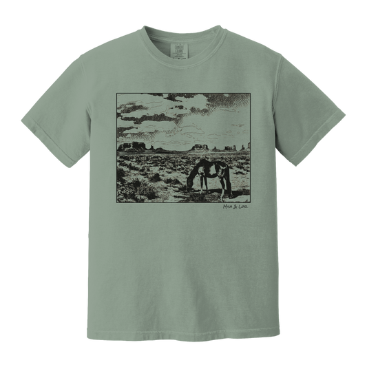 Desert Horse Cotton Unisex T-shirt