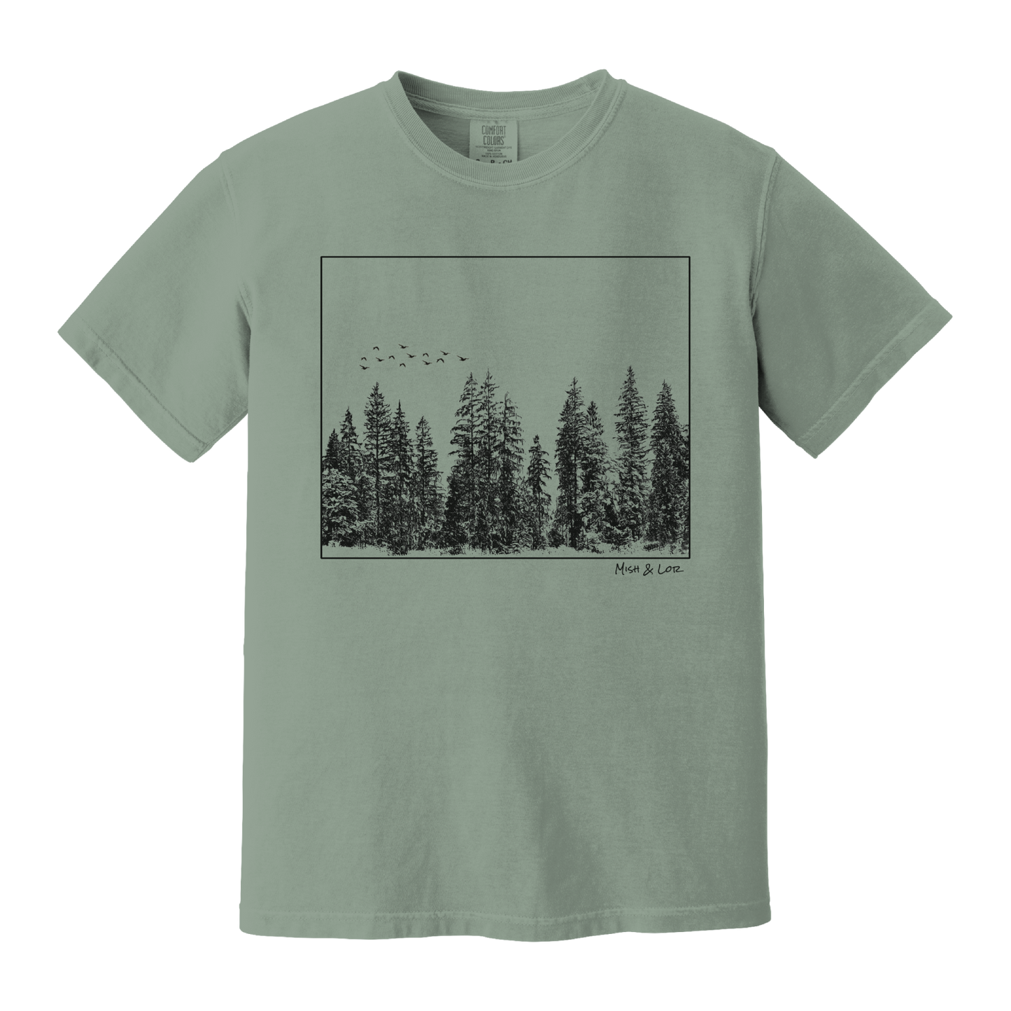 Flight Over Evergreens Unisex T-Shirt