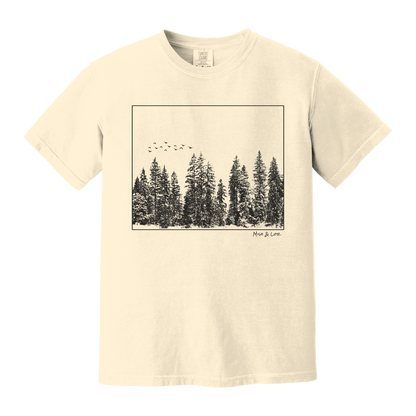 Flight Over Evergreens Unisex T-Shirt