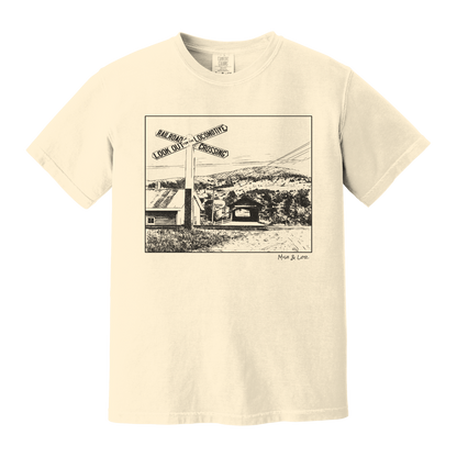 Railroad Crossing Cotton Unisex T-shirt